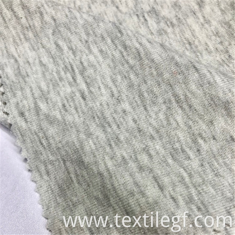 Gray CVC 1×1 Rib Knitting Fabric